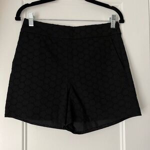 J Crew black elegant shorts size 4